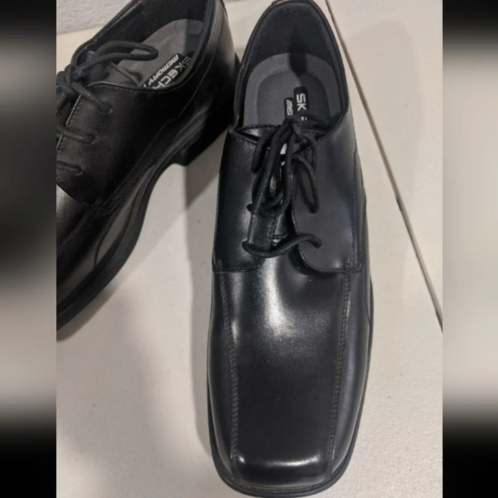 Mens Black Formal Dress Shoes Comfort Support  Wedding Party Gift Geek Retro
